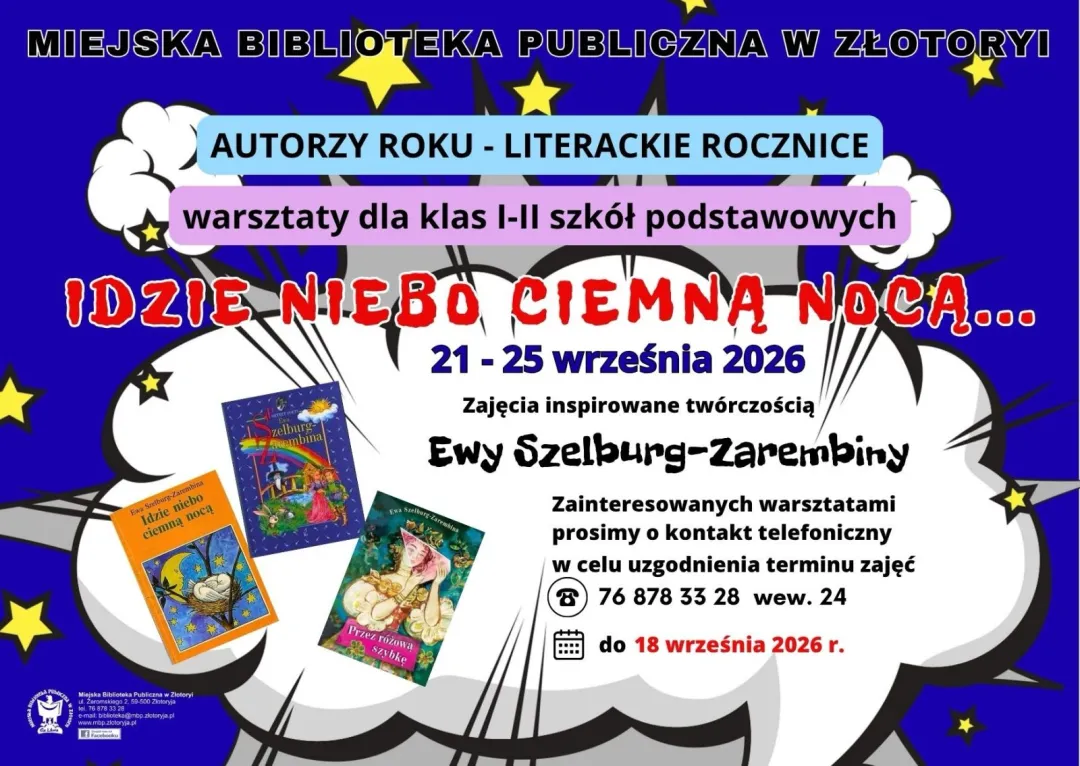 Biblioteka zaprasza dzieci na literackie warsztaty