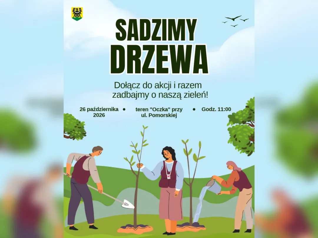 Wspólne sadzenie drzew miododajnych przy ul. Pomorskiej
