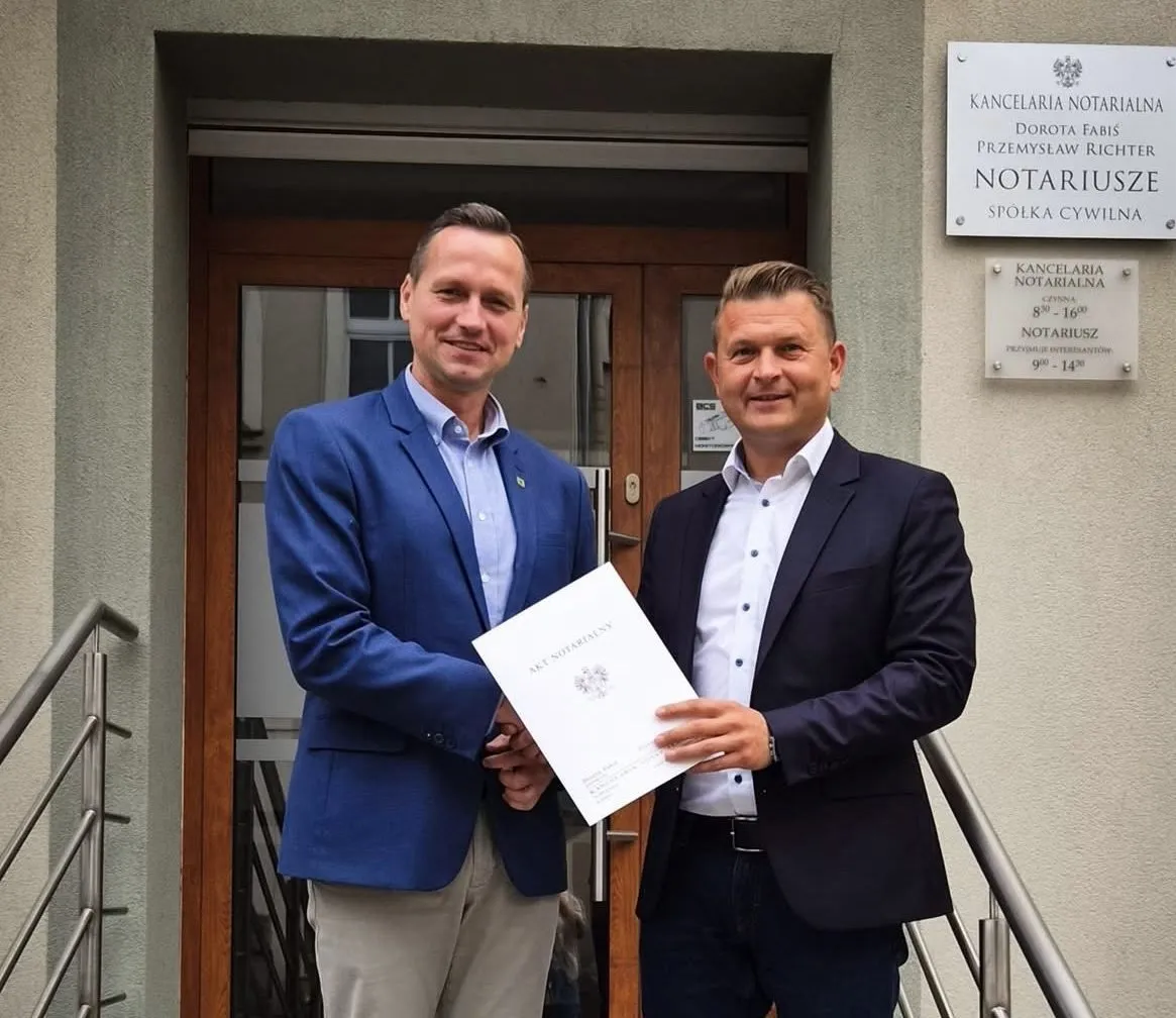 Starosta Rafał Miara i Burmistrz Paweł Kulig wspólnie dbają o rozwój mieszkalnictwa w Złotoryi