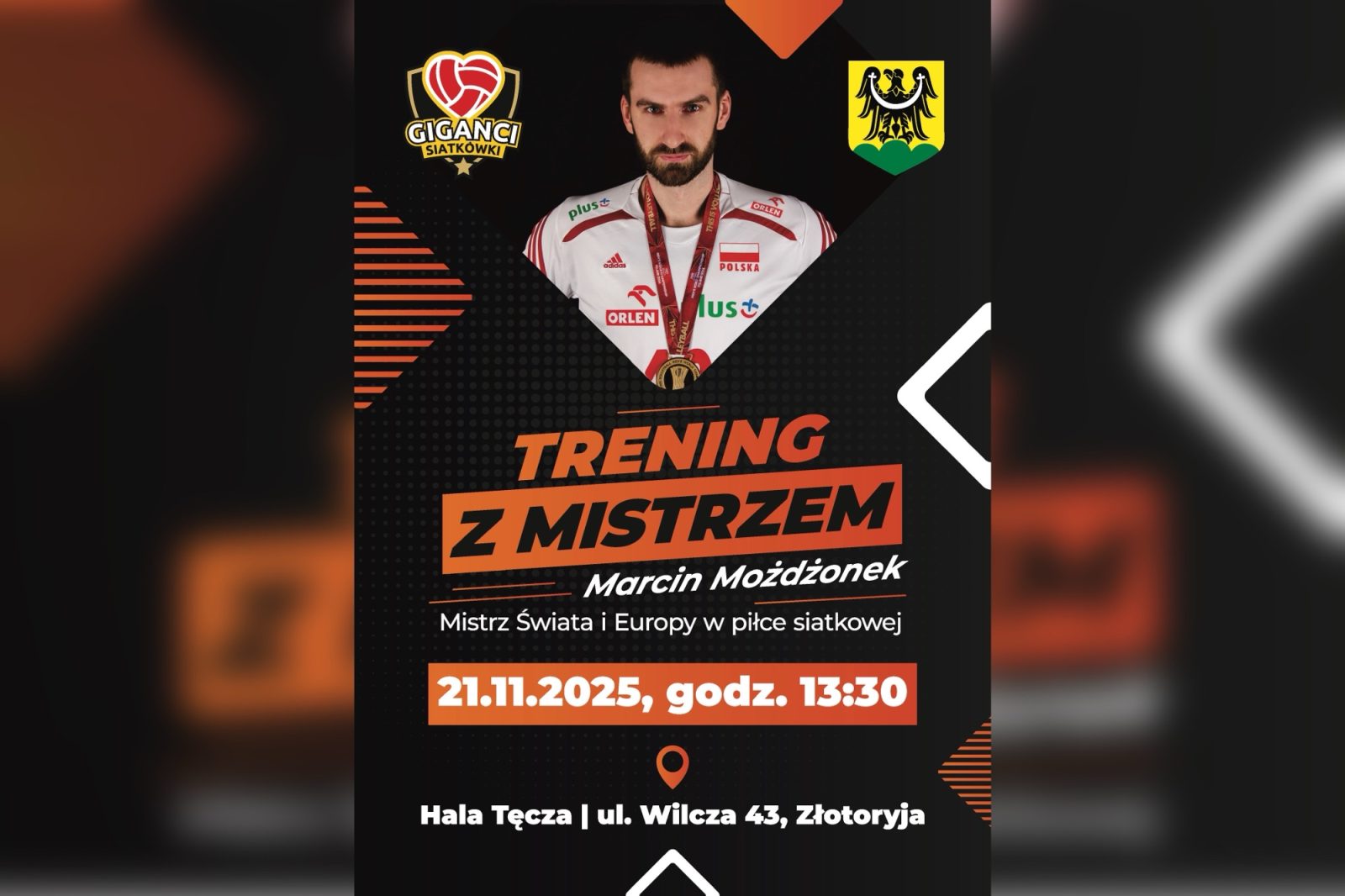 Trening z mistrzem już 21 listopada! Marcin Możdżonek poprowadzi sportowe spotkanie w Złotoryi