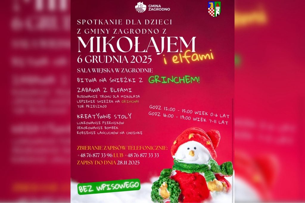 Świąteczna Przygoda w Gminie Zagrodno: Mikołaj Już w Drodze