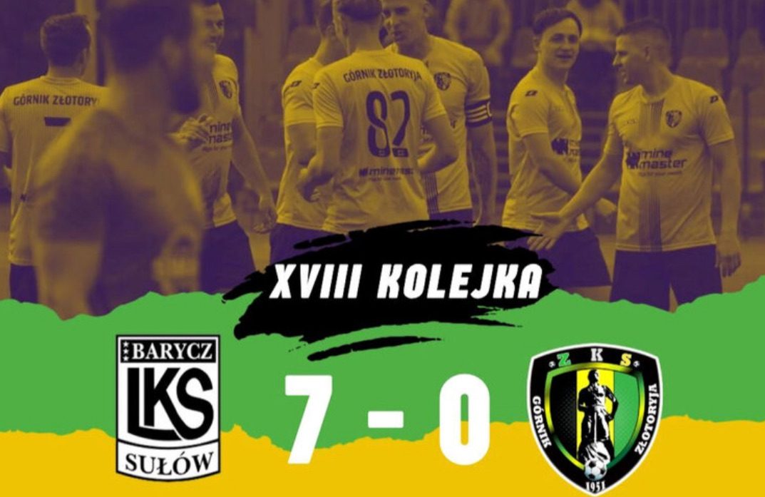 Lider ligi rozbił Górnika Złotoryja w Sułowie