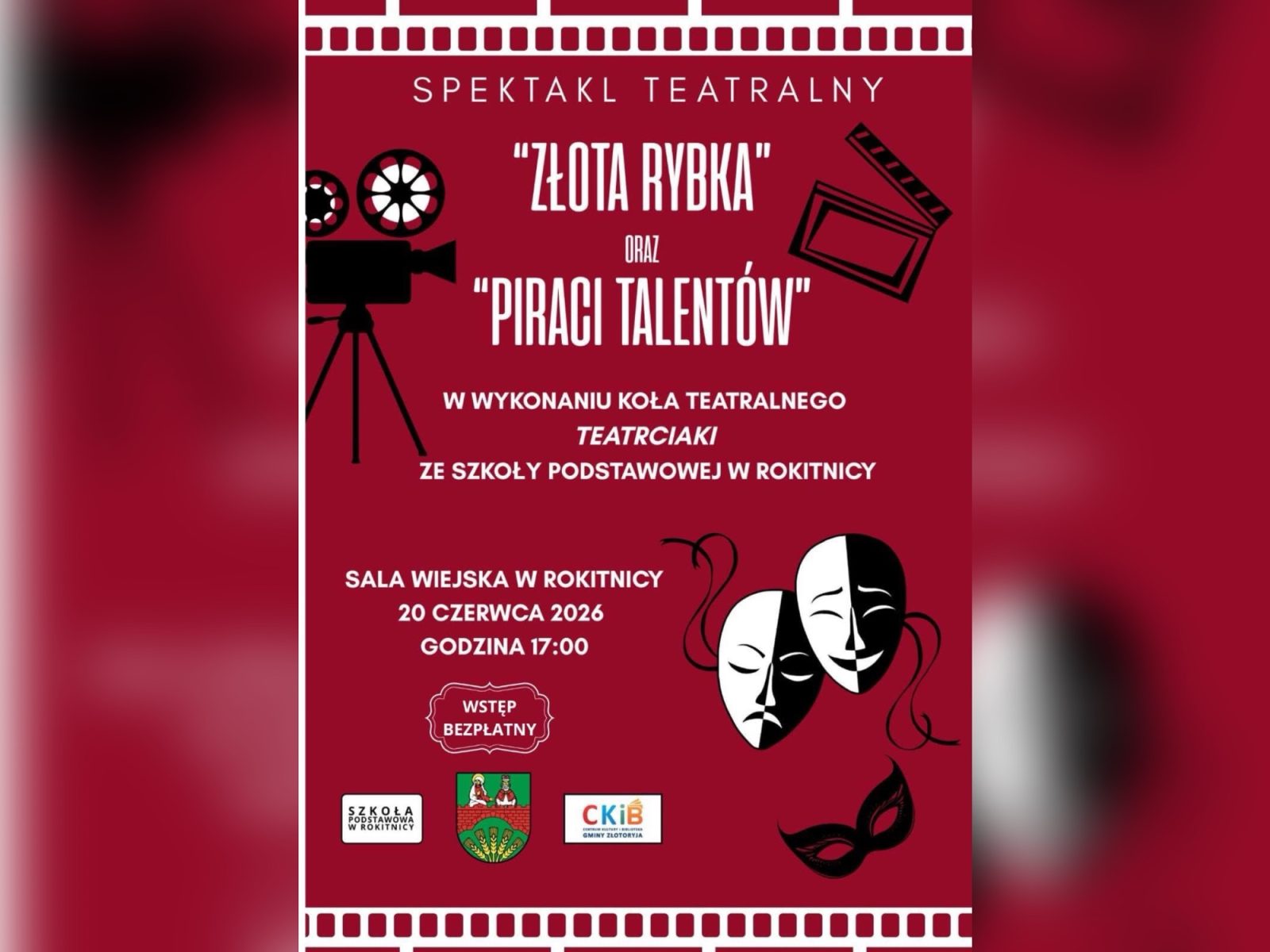Młodzi aktorzy zapraszają na teatralne popołudnie w Rokitnicy