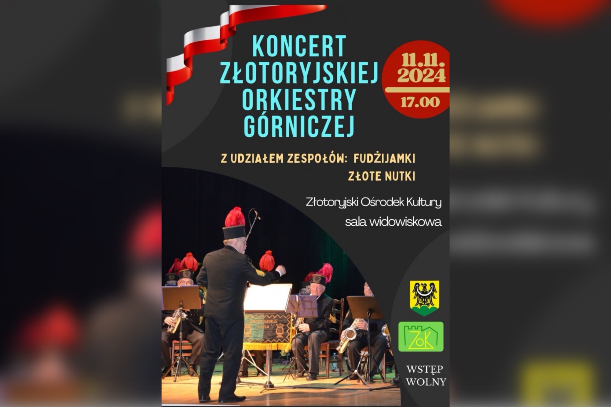 Koncert Złotoryjskiej Orkiestry Górniczej z okazji Święta Niepodległości