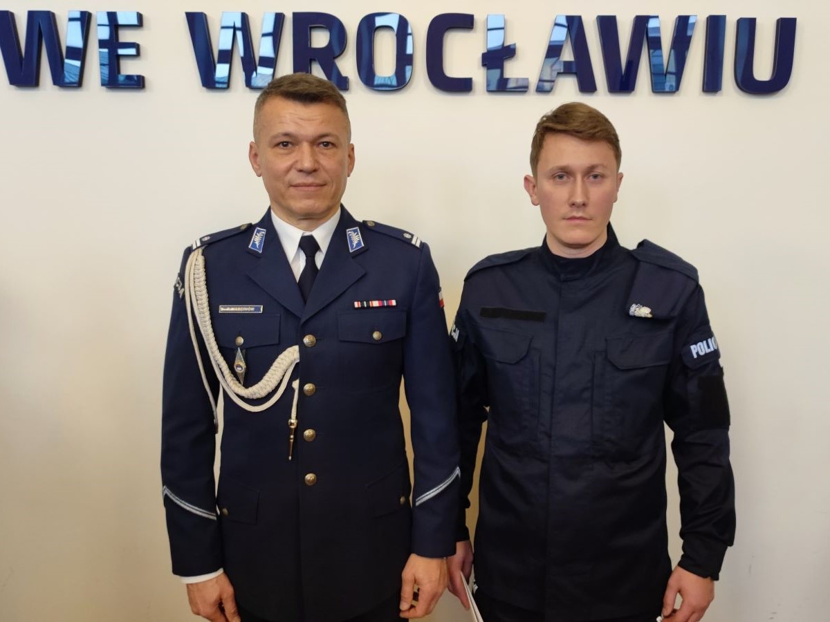 Ślubowanie nowych policjantów