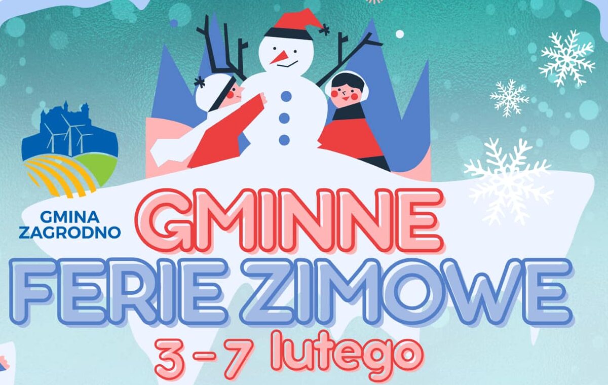 Ferie zimowe 2025 w Gminie Zagrodno – NIE PRZEGAP TEJ ZABAWY!