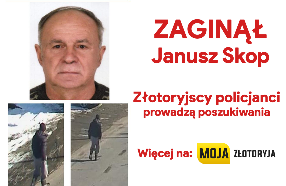 Zaginął 65-letni Janusz Skop. Złotoryjscy policjanci prowadzą poszukiwania