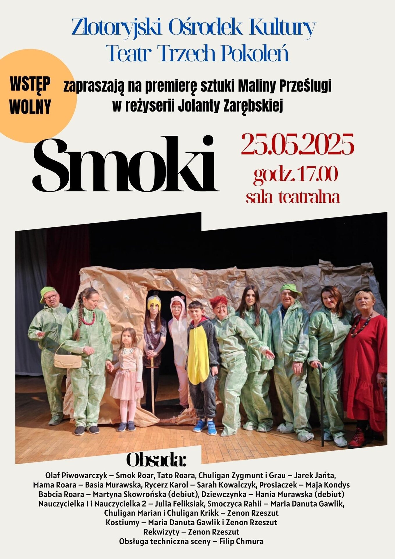 Złotoryja znów wciąga w sztukę – Teatr Trzech Pokoleń na scenie!