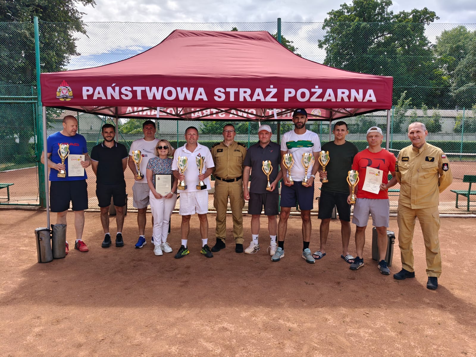 Sukces złotoryjskiego strażaka na tenisowych kortach