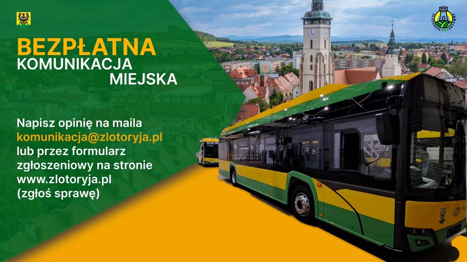 Bezpłatna komunikacja miejska w Złotoryi – masz uwagi? Napisz do urzędu