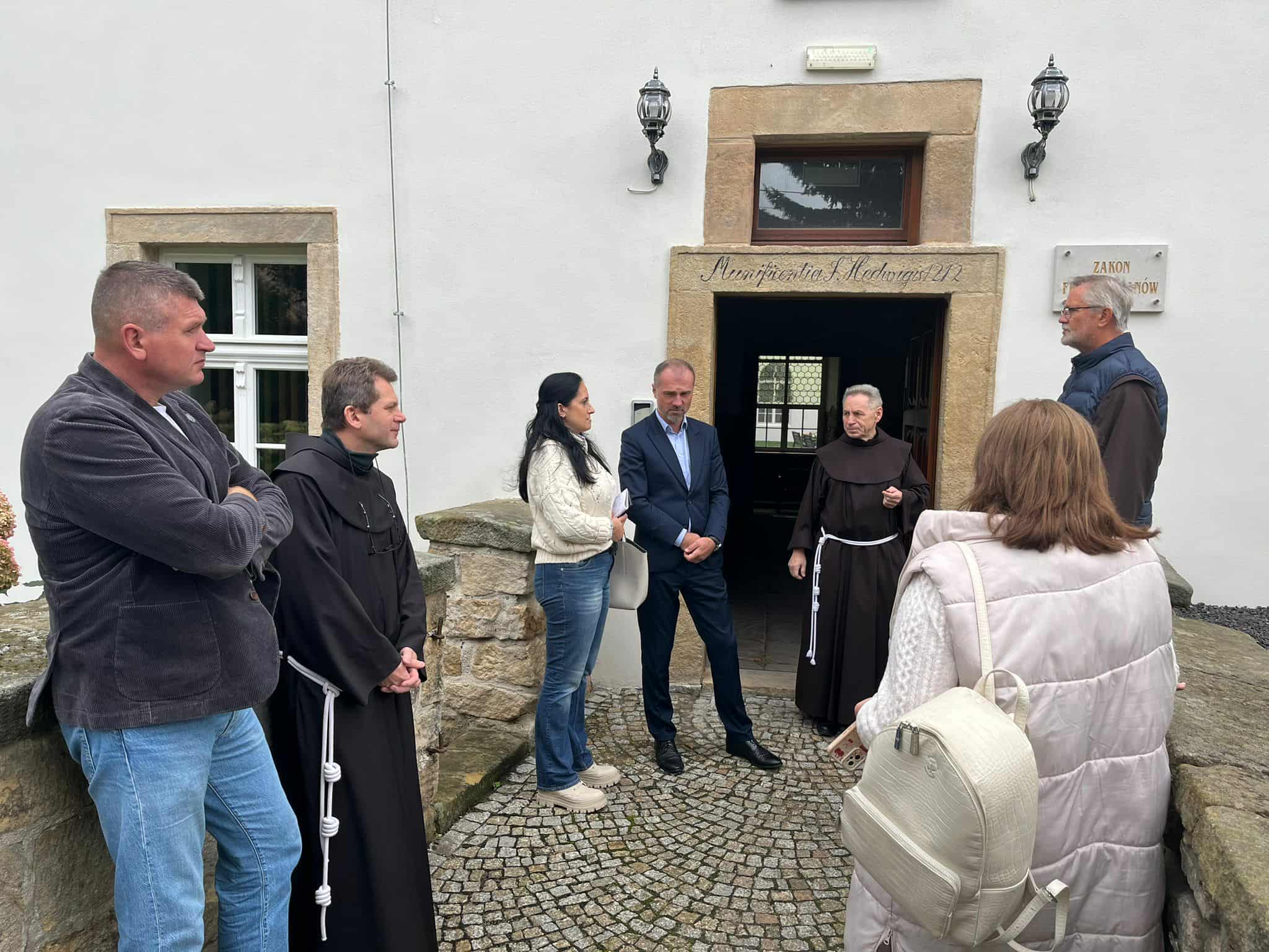 Spotkanie Marszałka Województwa Dolnośląskiego z franciszkanami w Złotoryi