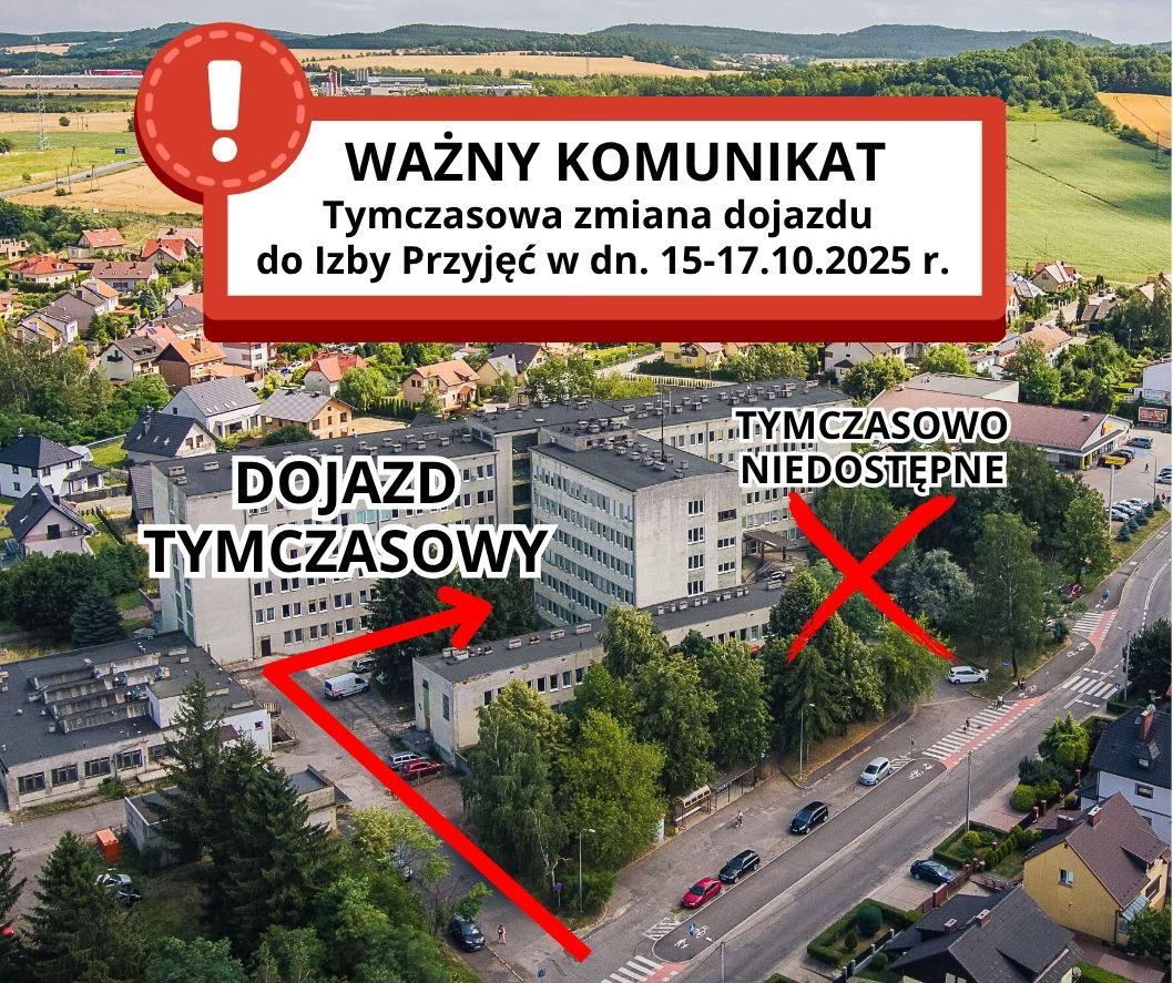 Zmiana dojazdu do Izby Przyjęć w Złotoryjskim Szpitalu