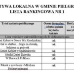 Ogłoszono listę rankingową inicjatywy lokalnej