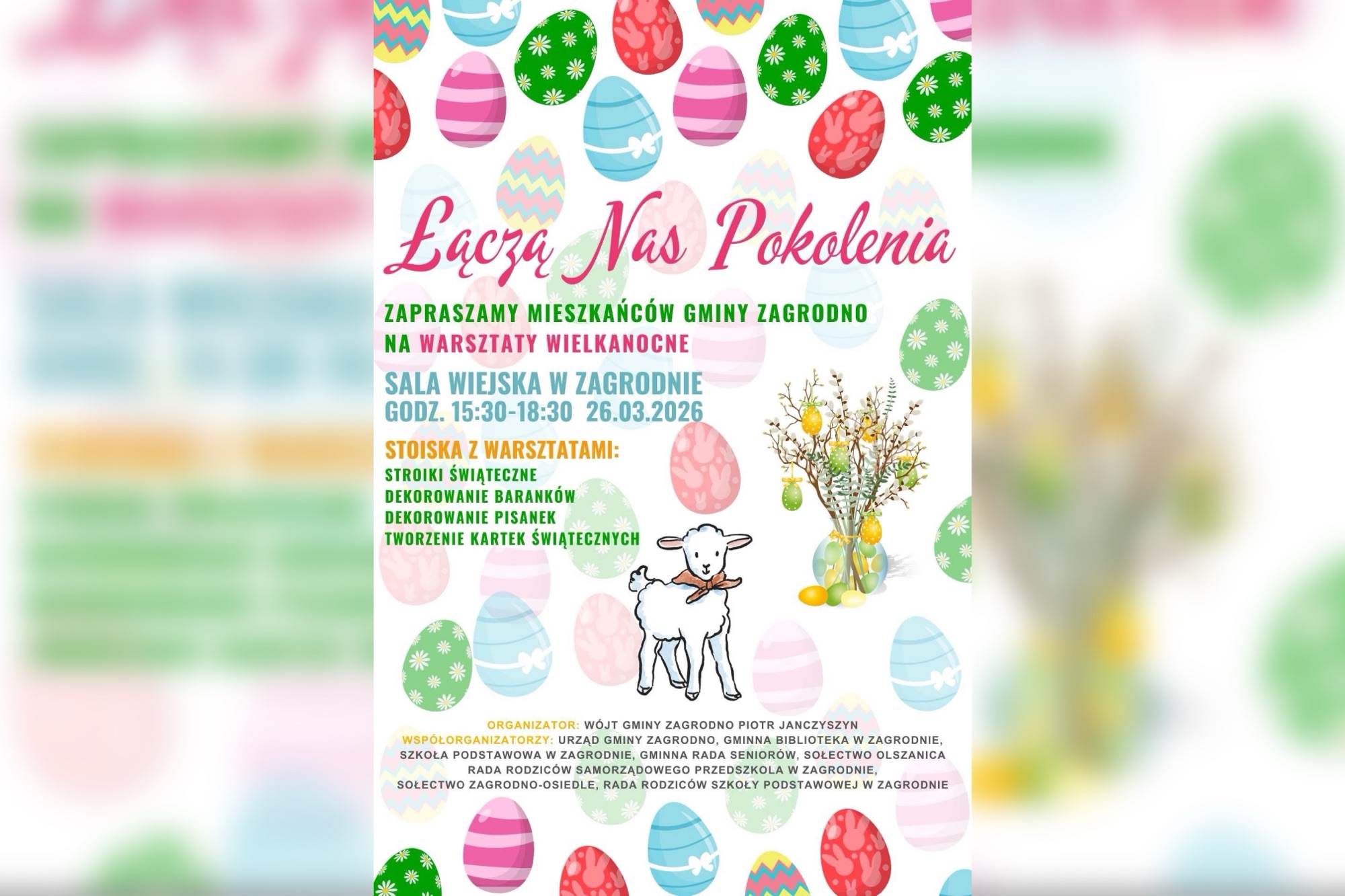 Warsztaty wielkanocne „Łączą Nas Pokolenia” w Zagrodnie