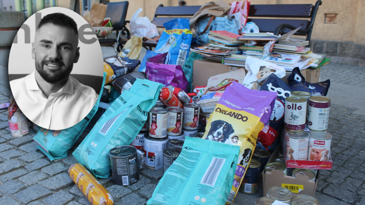 Złotoryjanie oddali hołd Łukaszowi Litewce. Uzbierali blisko 100 kg karmy dla zwierząt