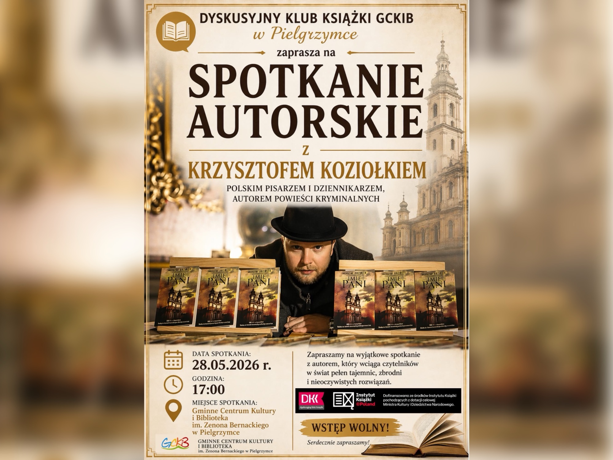 Kryminalny klimat zagości w GCKiB w Pielgrzymce