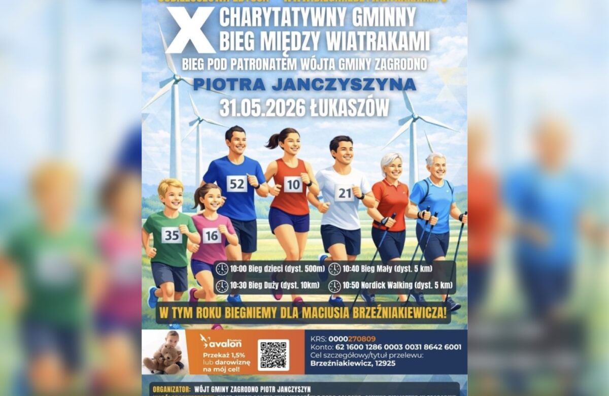 Jubileuszowa edycja biegu w Gminie Zagrodno