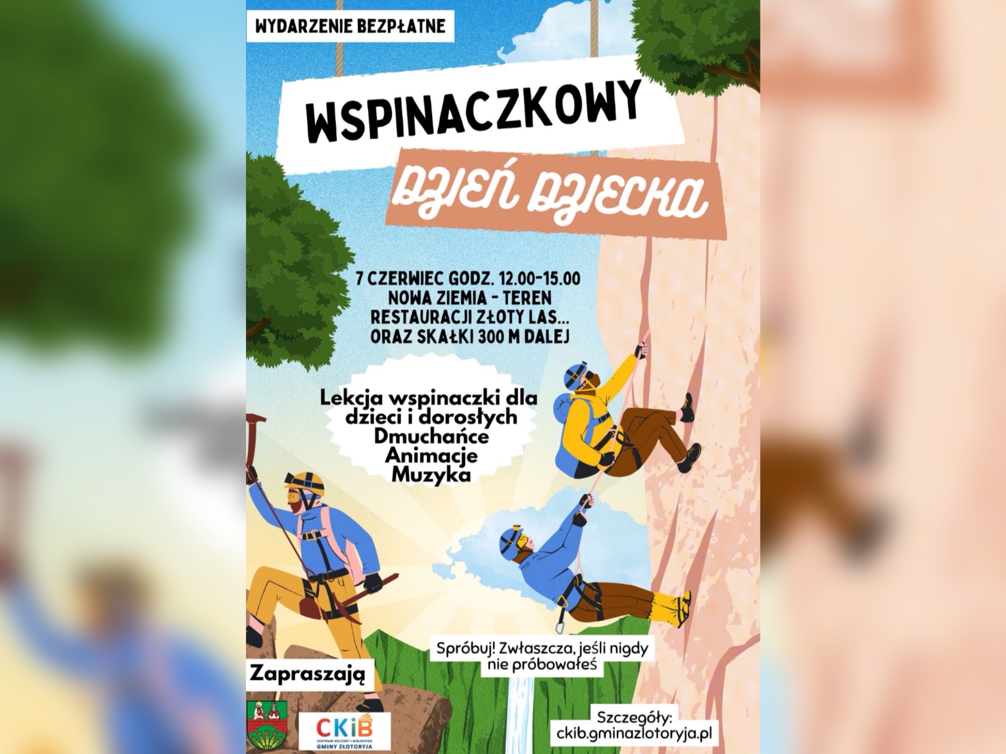 Wyjątkowy Dzień Dziecka w Nowej Ziemi. Będzie zabawa i wspinaczka na skałkach