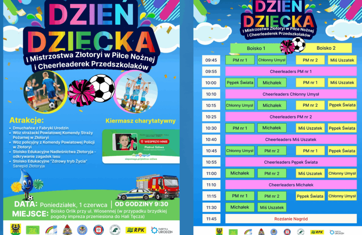 Sportowe emocje z okazji Dnia Dziecka w Złotoryi