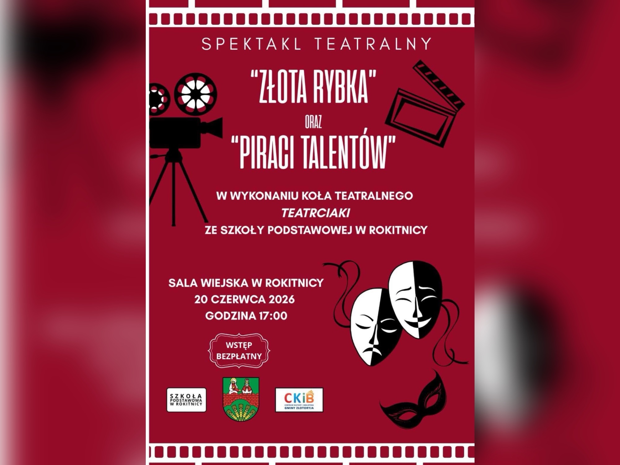 Młodzi aktorzy zapraszają na teatralne popołudnie w Rokitnicy