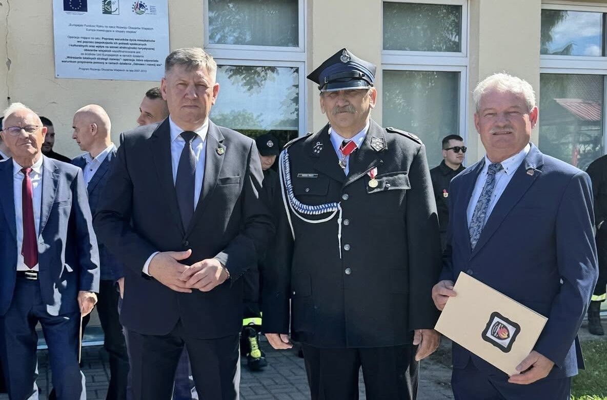 Wójt Piotr Janczyszyn uczestniczył w uroczystości 80. lecia OSP Wojciechów