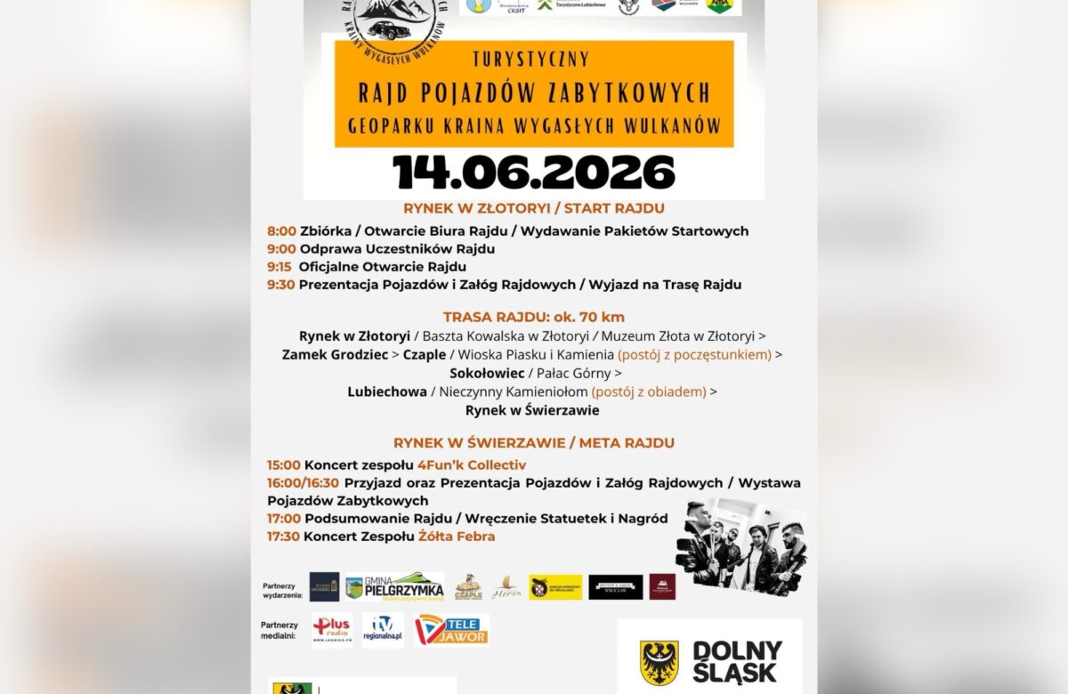 Turystyczny Rajd Pojazdów Zabytkowych w Złotoryi