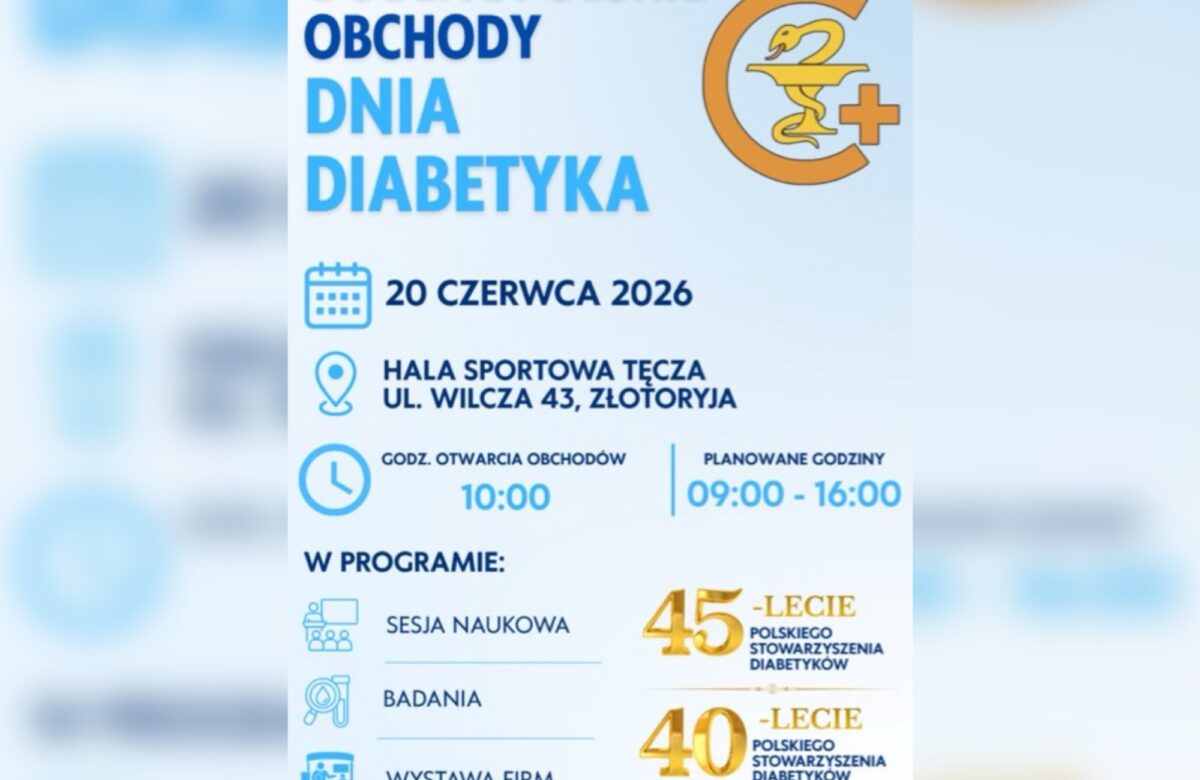 Ważne wydarzenie dla osób z cukrzycą. Złotoryja zaprasza na Ogólnopolskie Obchody Dnia Diabetyka