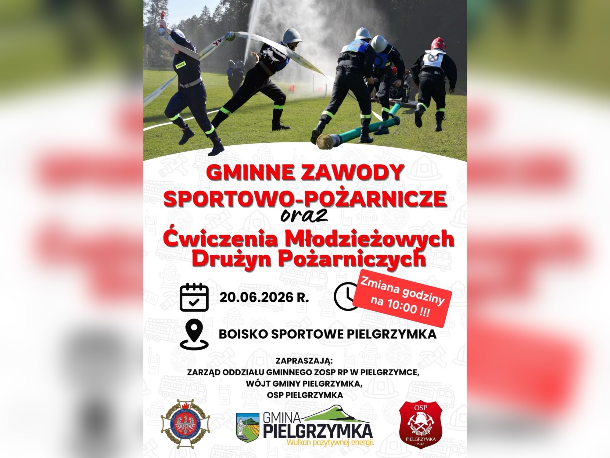 Uwaga! Zmiana godziny rozpoczęcia zawodów