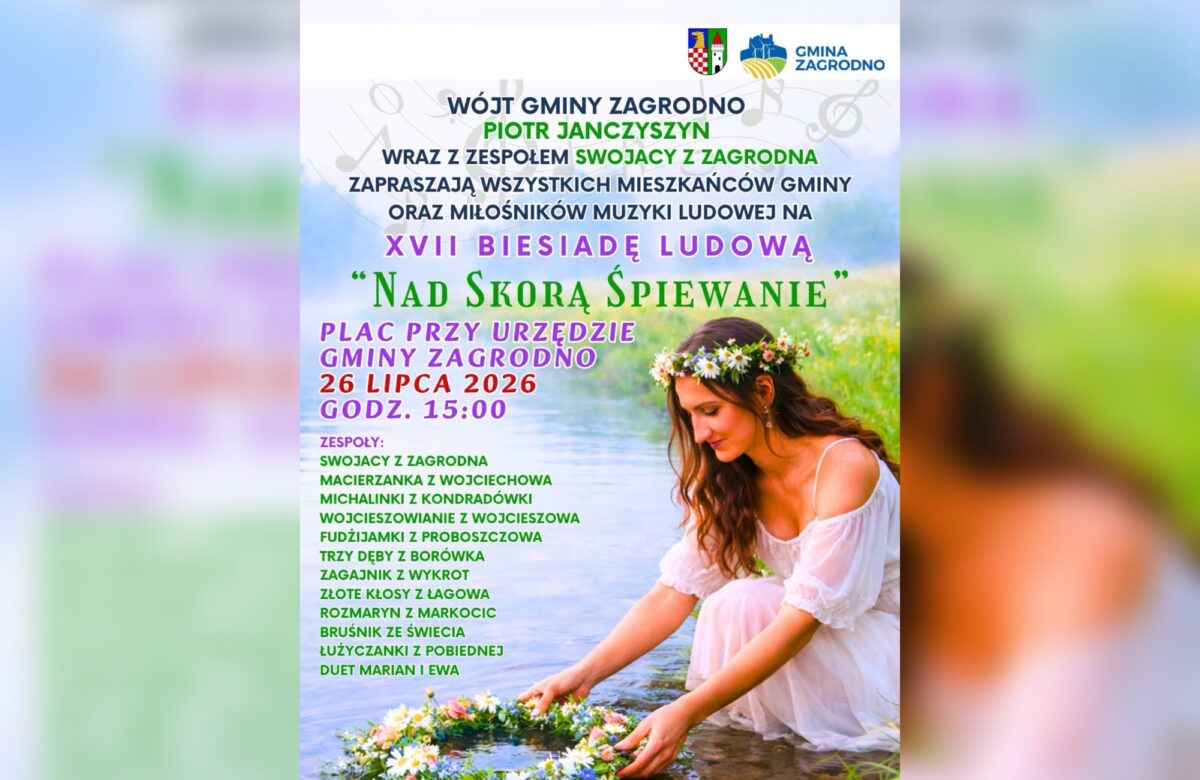 XVII edycja „Nad Skorą Śpiewanie” już 26 lipca. Zapraszamy na wspólne święto muzyki!