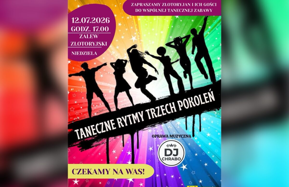 Taneczne Rytmy Trzech Pokoleń już 12 lipca nad Zalewem Złotoryjskim