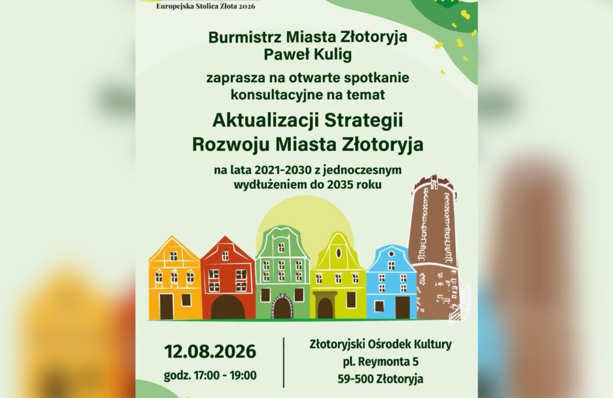 Spotkanie w sprawie przyszłości Złotoryi już 12 sierpnia