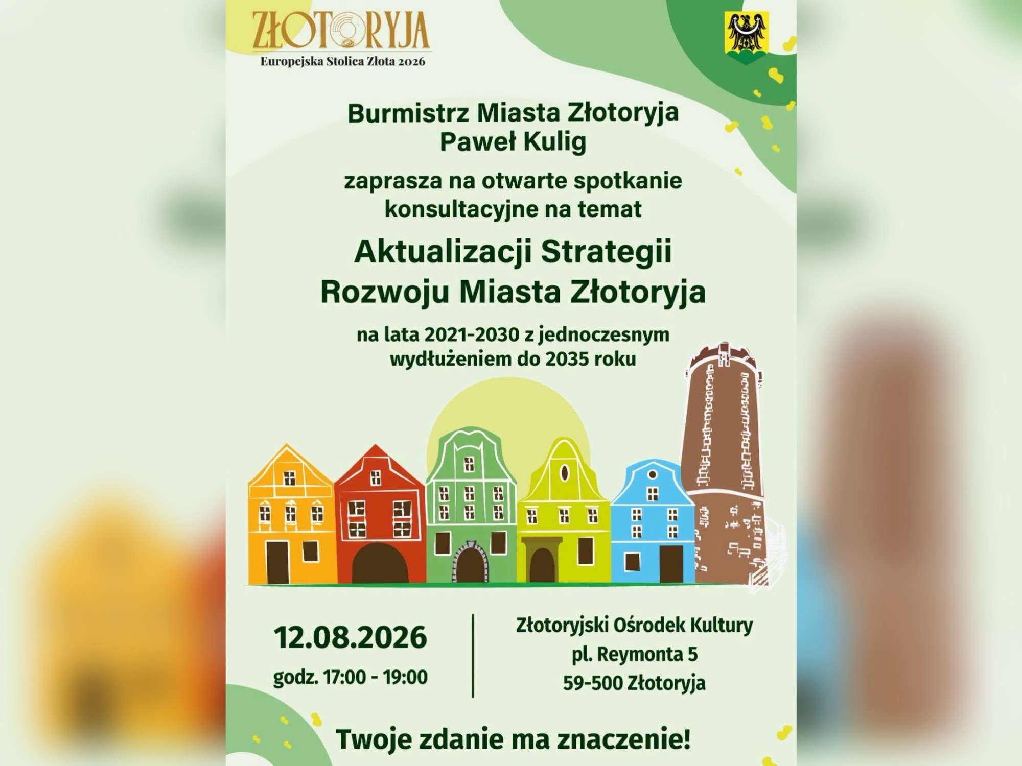 Spotkanie w sprawie przyszłości Złotoryi już 12 sierpnia