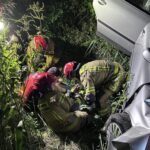 Samochód wypadł z drogi i stoczył się ze skarpy. Wypadek na ul. Uniejowickiej w Złotoryi