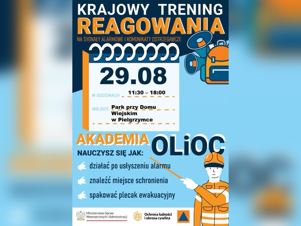 Jak zachować się w sytuacji zagrożenia? Trening Reagowania już 29 sierpnia