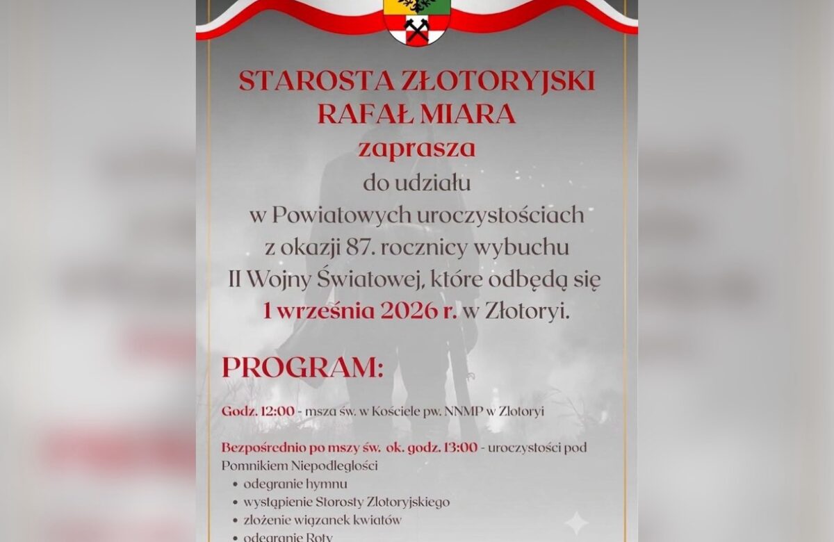 Powiatowe obchody 87. rocznicy wybuchu II wojny światowej
