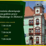 Zmiana godzin pracy Urzędu Miejskiego w Złotoryi. Nowy harmonogram od 1 września