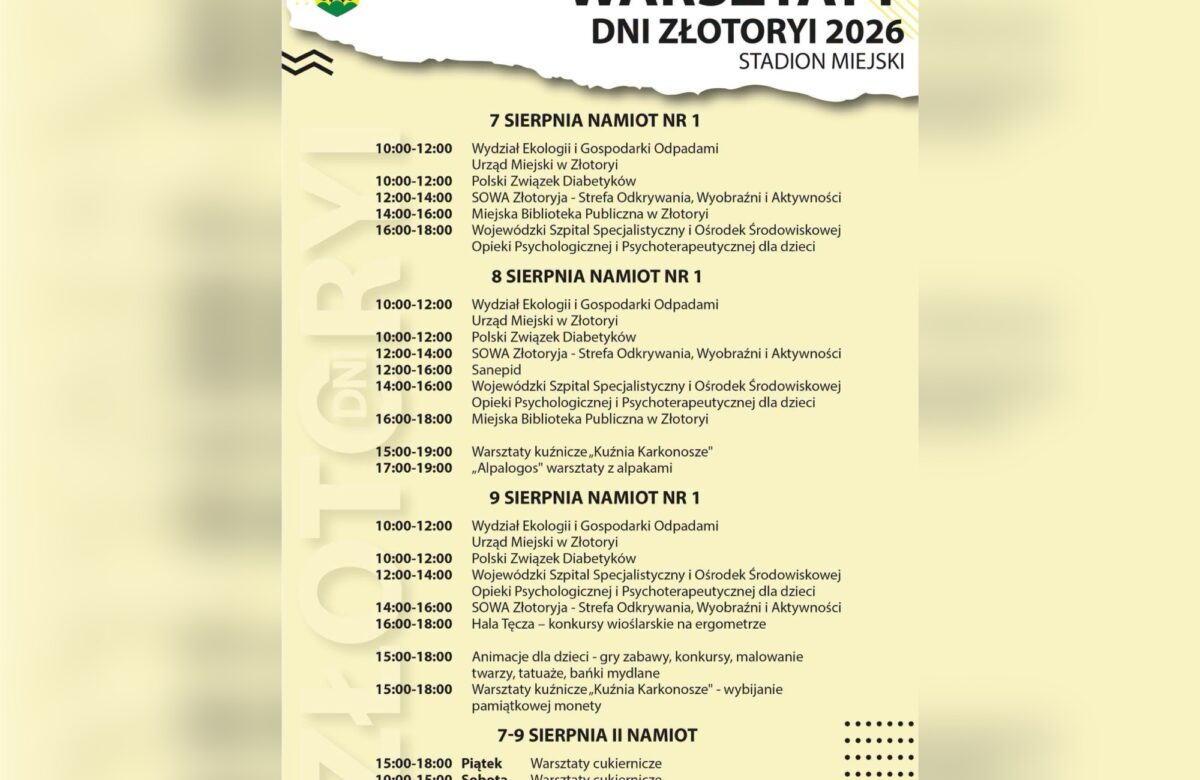 Dni Złotoryi 2026. Nie tylko koncerty – organizatorzy przygotowali mnóstwo atrakcji dla całych rodzin