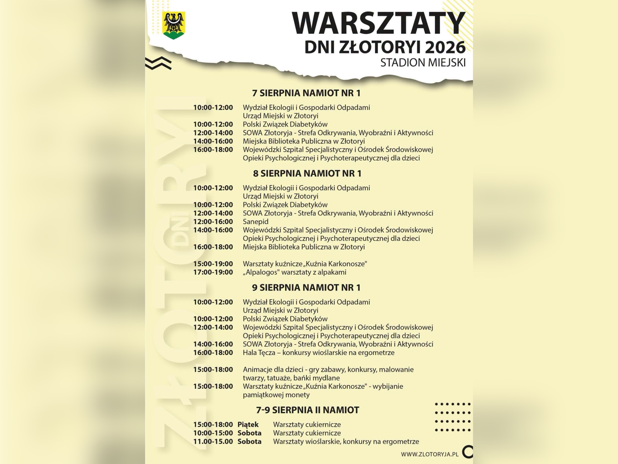 Dni Złotoryi 2026. Nie tylko koncerty – organizatorzy przygotowali mnóstwo atrakcji dla całych rodzin