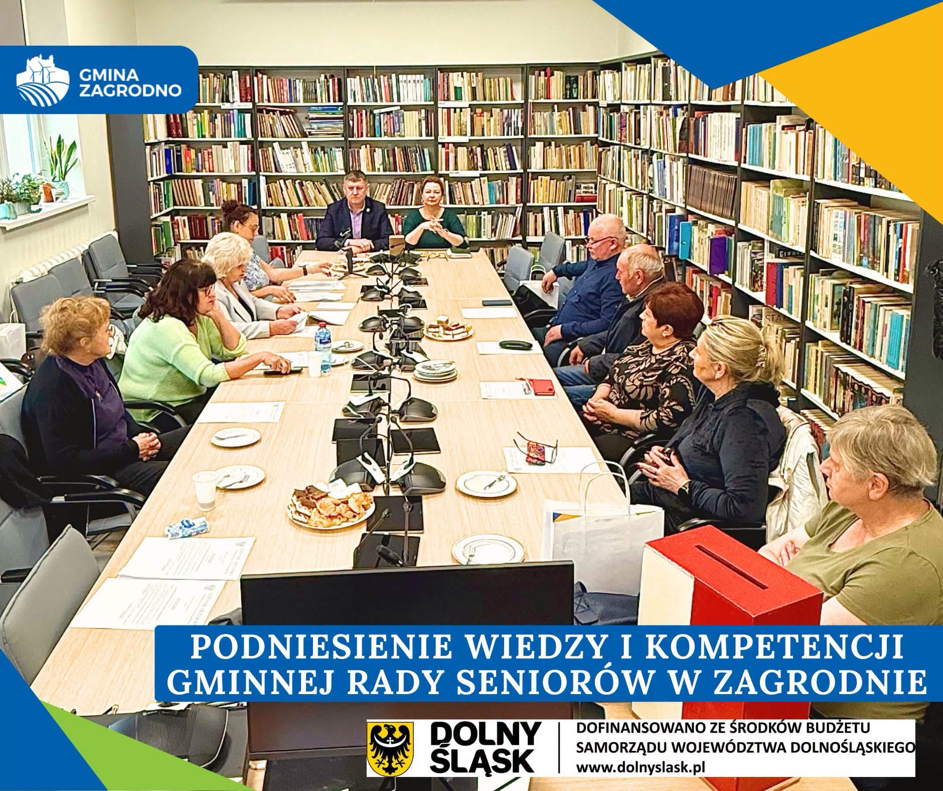 Gmina Zagrodno z dofinansowaniem na rozwój kompetencji Gminnej Rady Seniorów