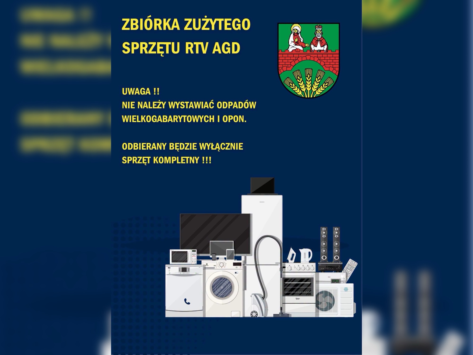 Zbiórka zużytego sprzętu RTV i AGD. Sprawdź terminy