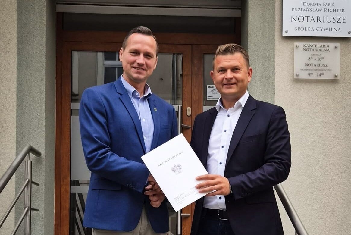 Starosta Rafał Miara i Burmistrz Paweł Kulig wspólnie dbają o rozwój mieszkalnictwa w Złotoryi
