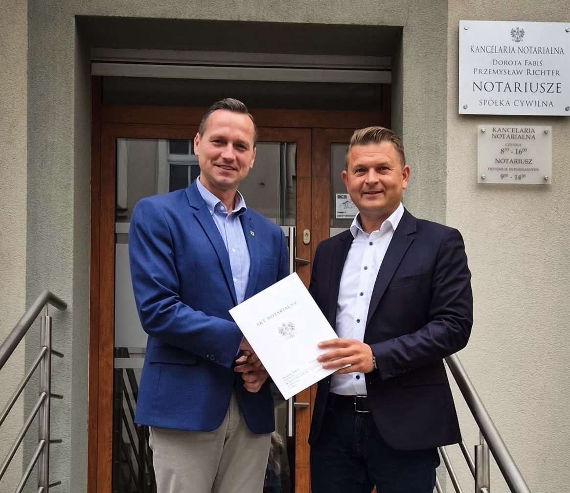 Starosta Rafał Miara i Burmistrz Paweł Kulig wspólnie dbają o rozwój mieszkalnictwa w Złotoryi