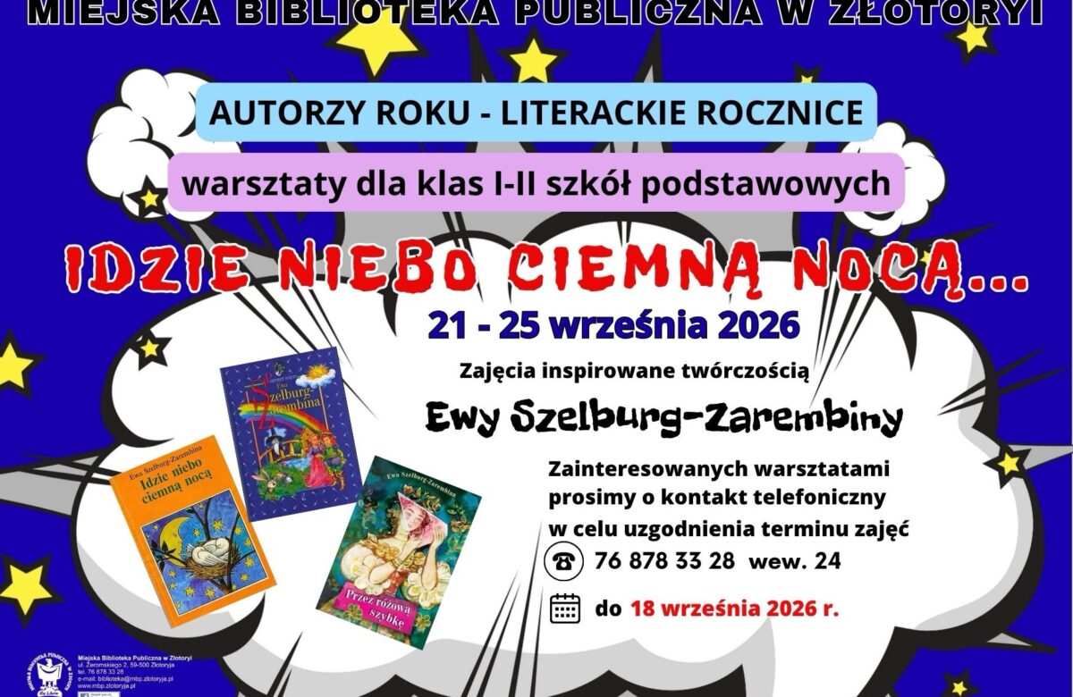 Biblioteka zaprasza dzieci na literackie warsztaty