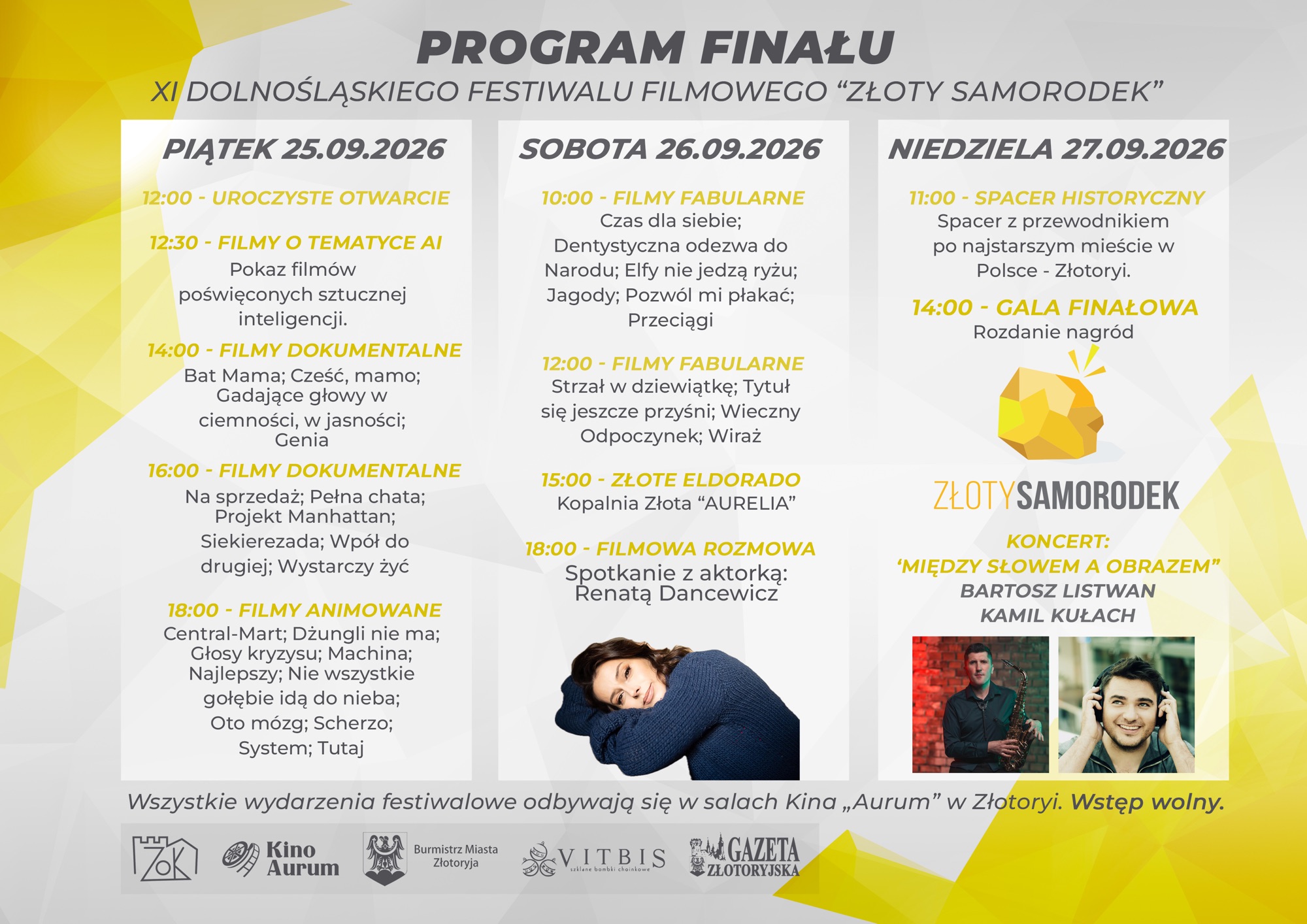 Renata Dancewicz gościem festiwalu Złoty Samorodek w Złotoryi