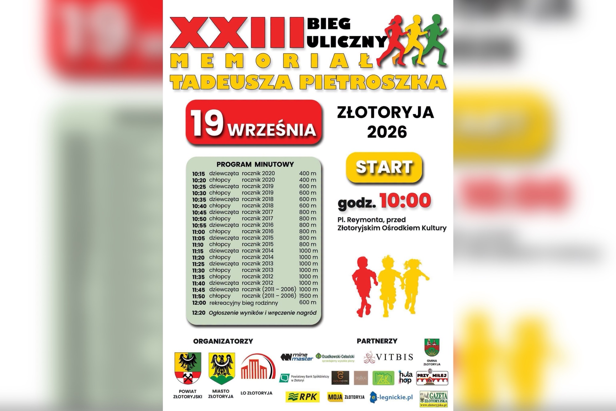 Bieg dla całych rodzin już w sobotę. Memoriał Tadeusza Pietroszka w Złotoryi