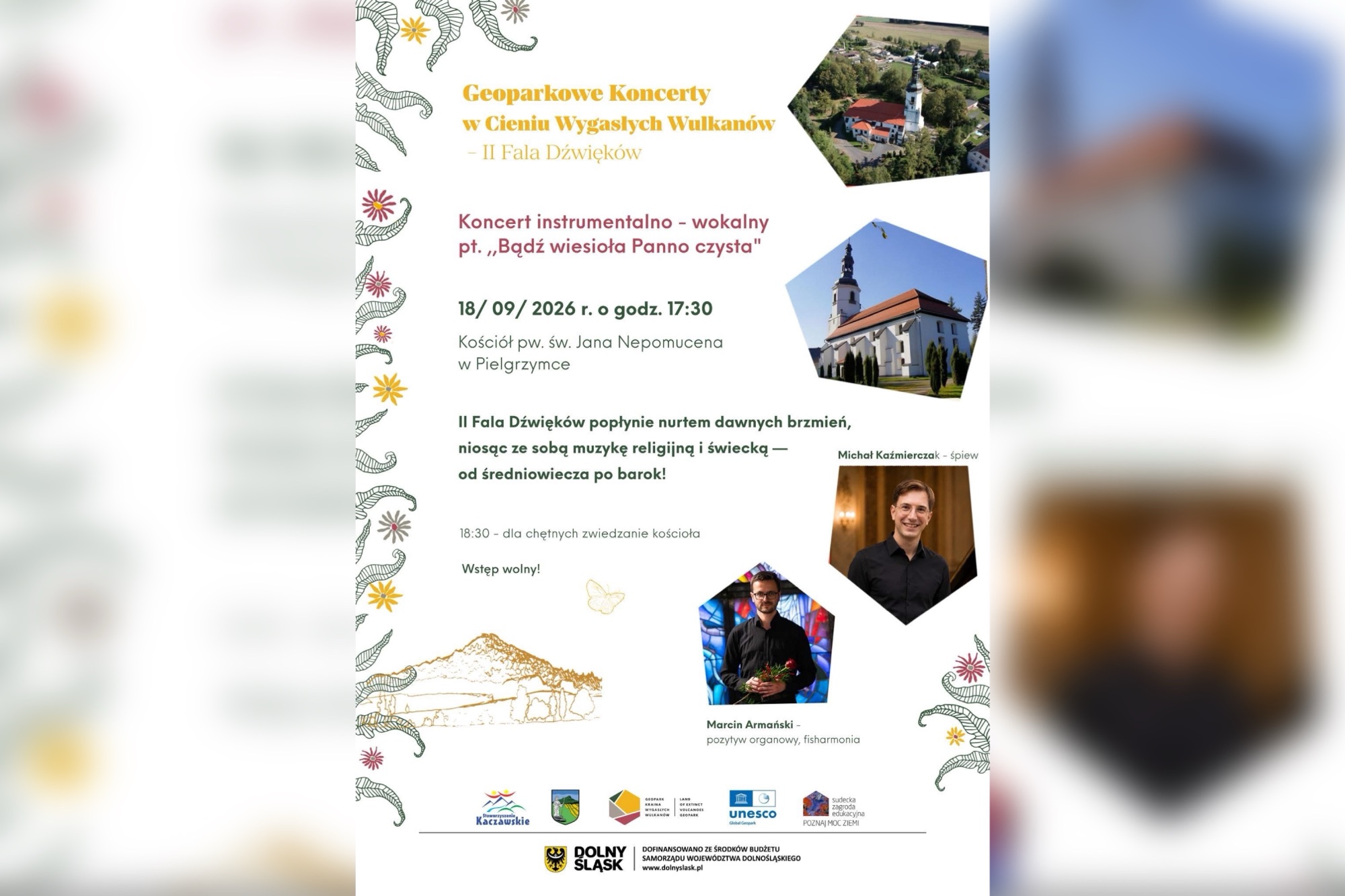 Koncert muzyki od średniowiecza do baroku w Pielgrzymce