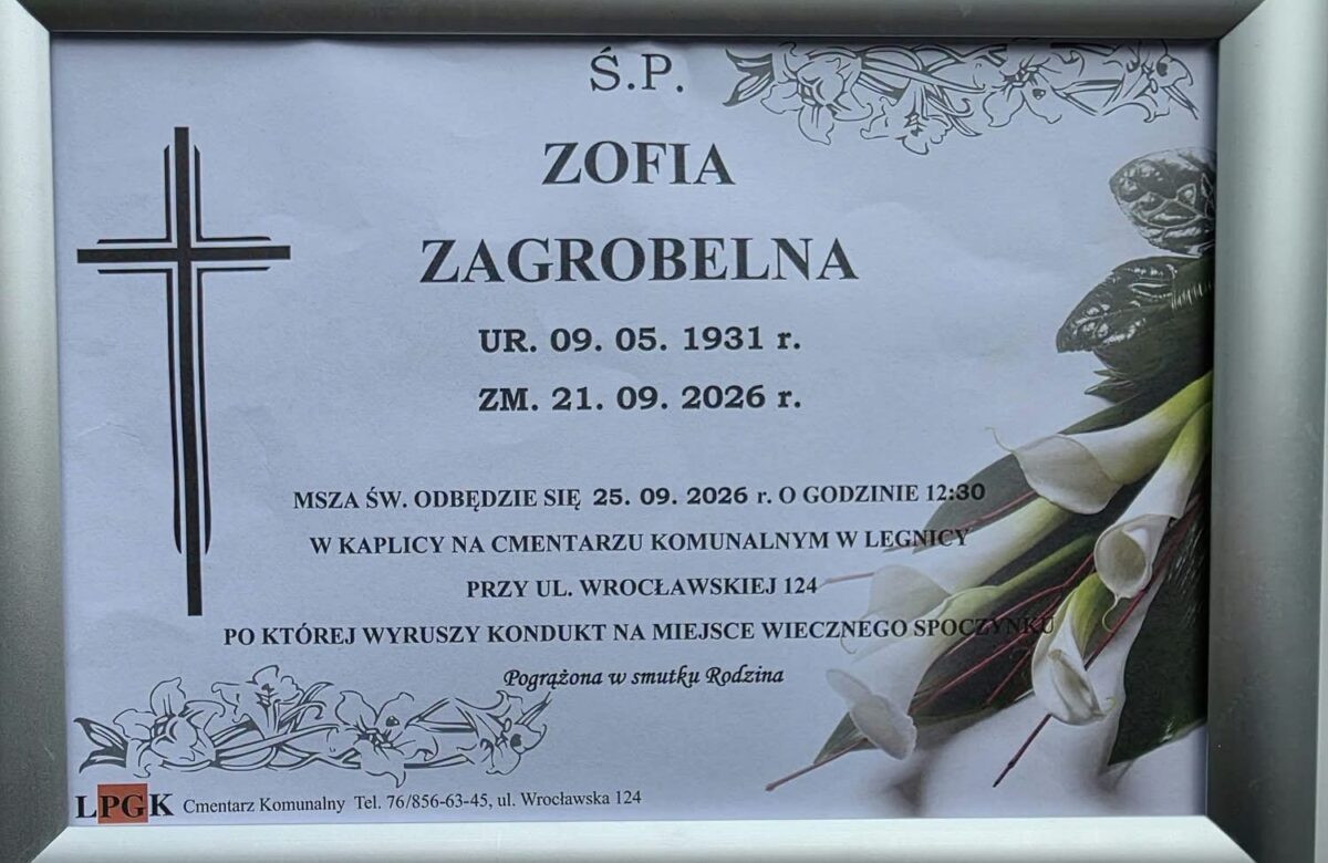 Zmarła Zofia Zagrobelna. Przez dekady służyła lokalnemu samorządowi