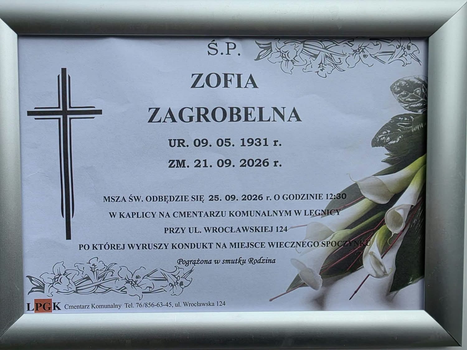 Zmarła Zofia Zagrobelna. Przez dekady służyła lokalnemu samorządowi