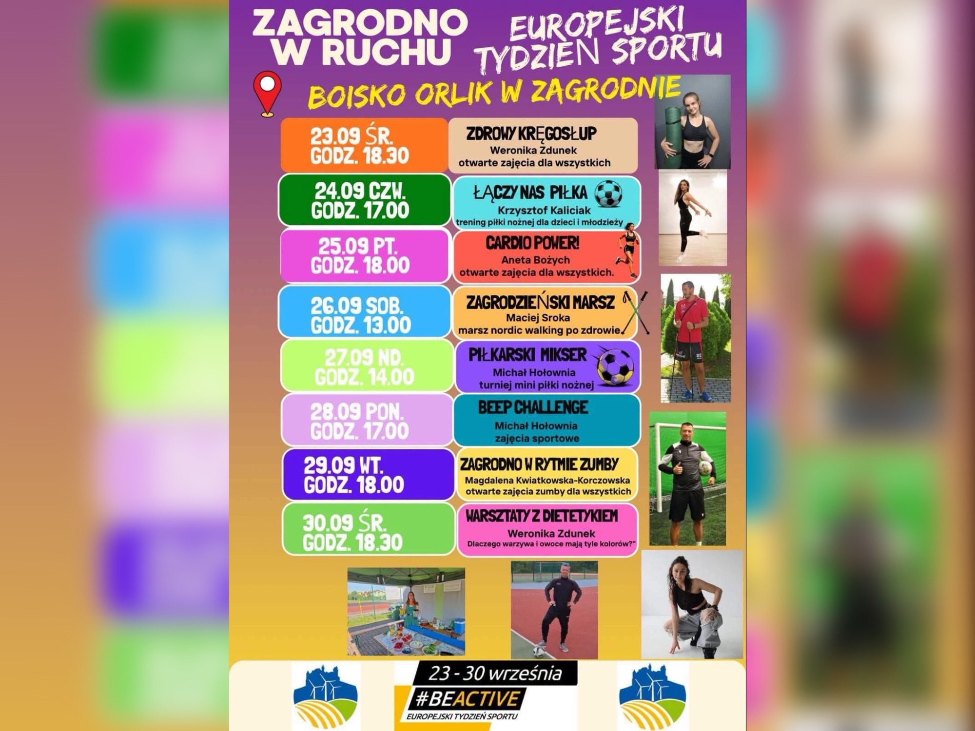 Europejski Tydzień Sportu w Zagrodnie. Bezpłatne zajęcia dla mieszkańców