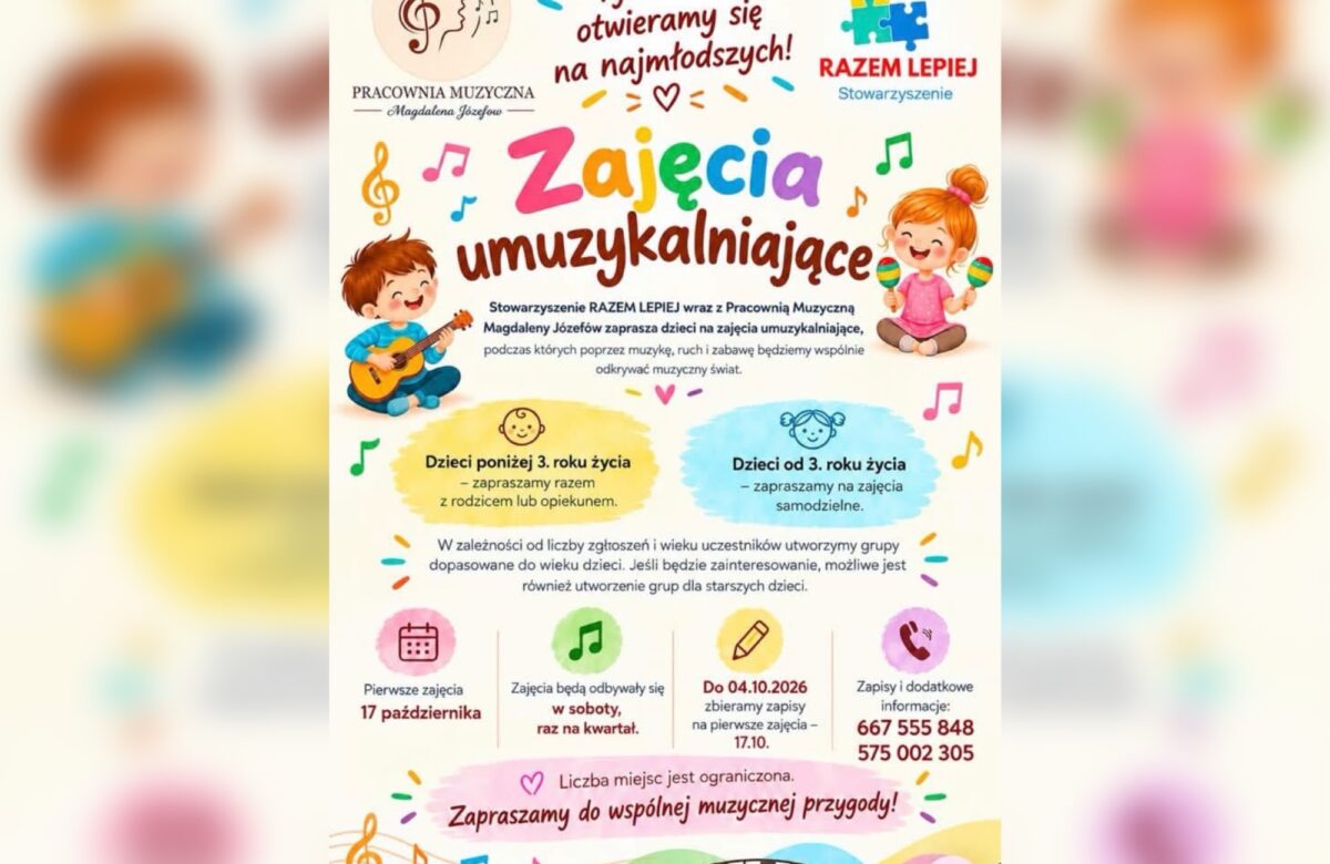 Muzyczna przygoda dla najmłodszych w Modlikowicach